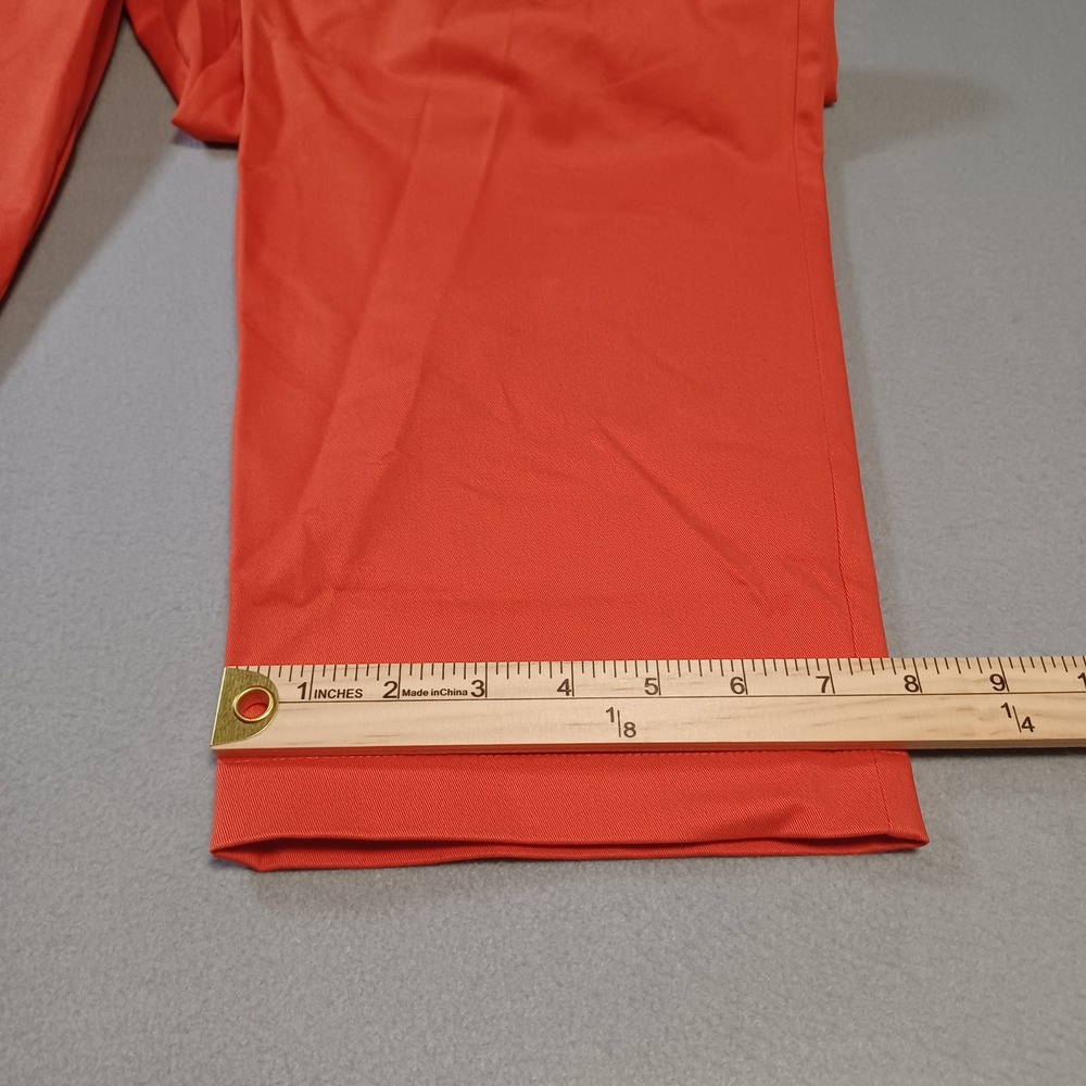 Exquise Tomato Red High Waistd Pleated Tapered Trousers Pants E23Y03210021 Small - Picture 7 of 14